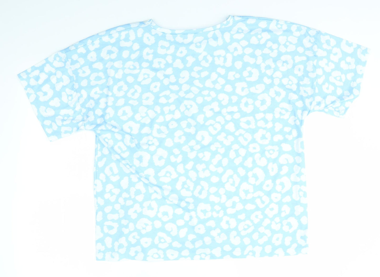 George Womens Blue Solid  Top Pyjama Top Size 12