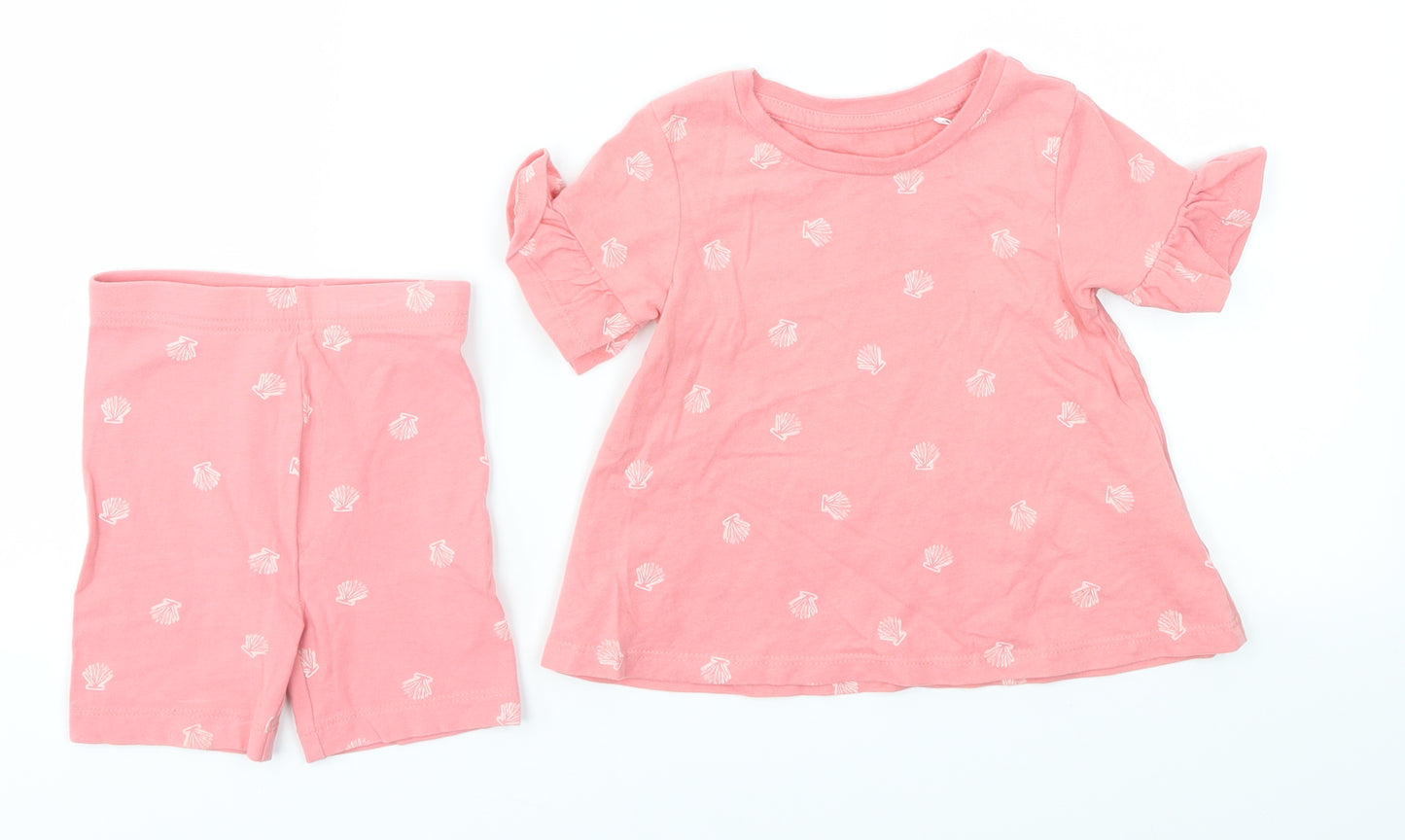 George Girls Pink   Dress Set Outfit/Set Size 18-24 Months