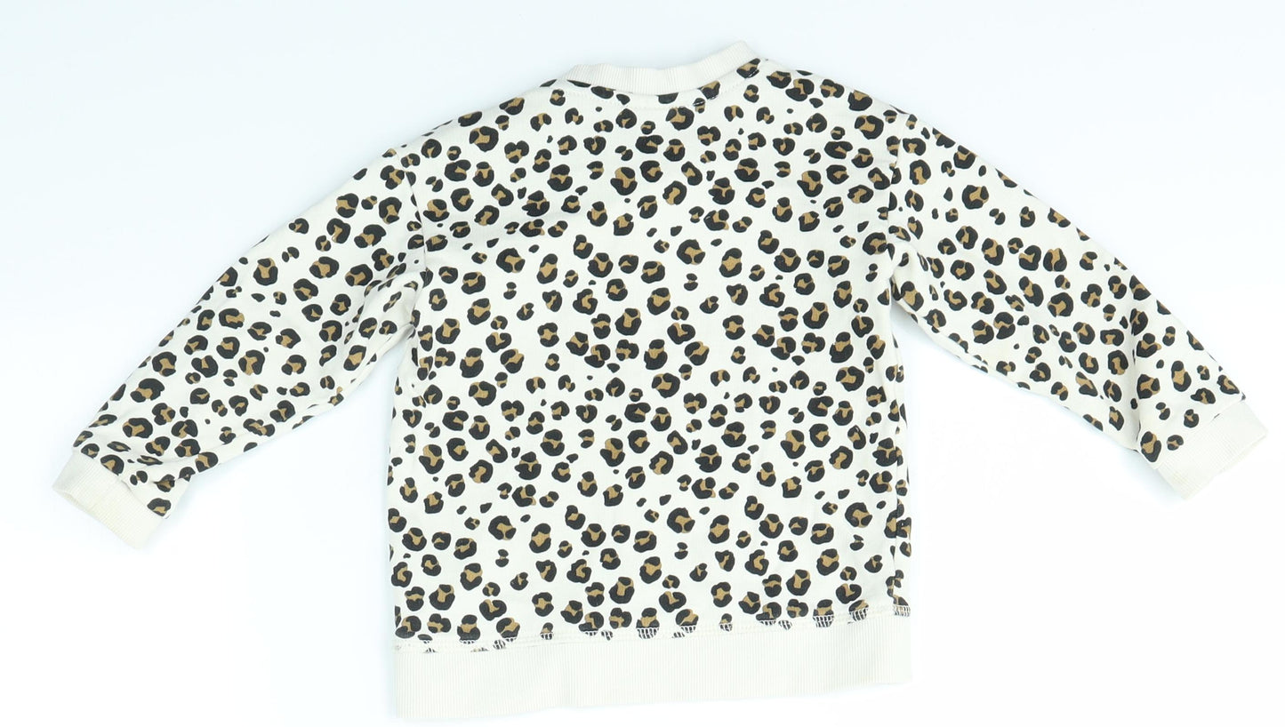 H&M Baby Multicoloured Animal Print  Pullover Jumper Size 12-18 Months