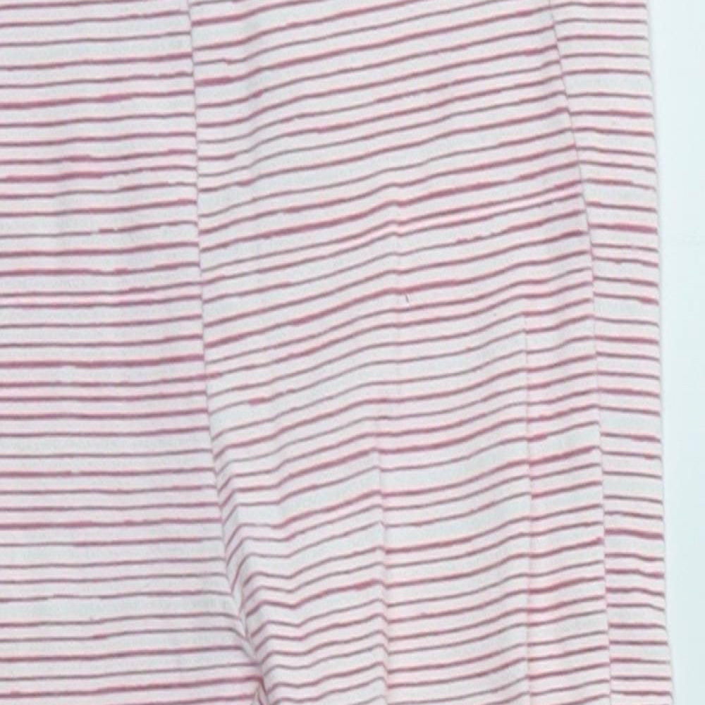 Joules Baby Pink Striped  Jogger Leggings Size 12-18 Months