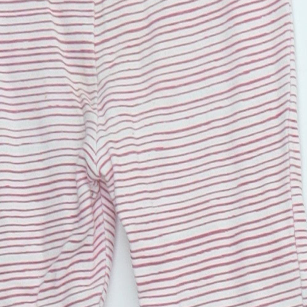 Joules Baby Pink Striped  Jogger Leggings Size 12-18 Months