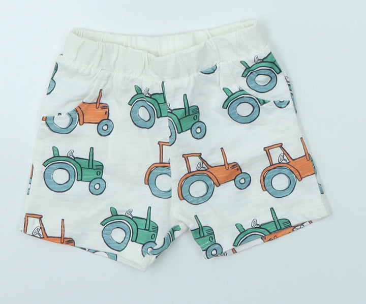 M&S Baby Multicoloured Cropped Trousers Size 3-6 Months