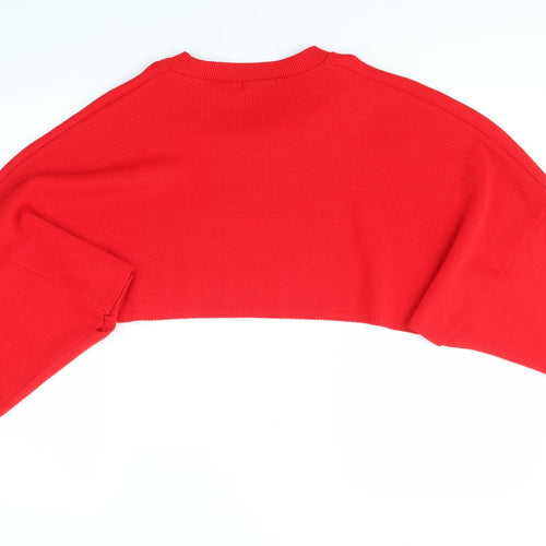 REBELLIOUS Womens Red   Pullover Jumper Size S