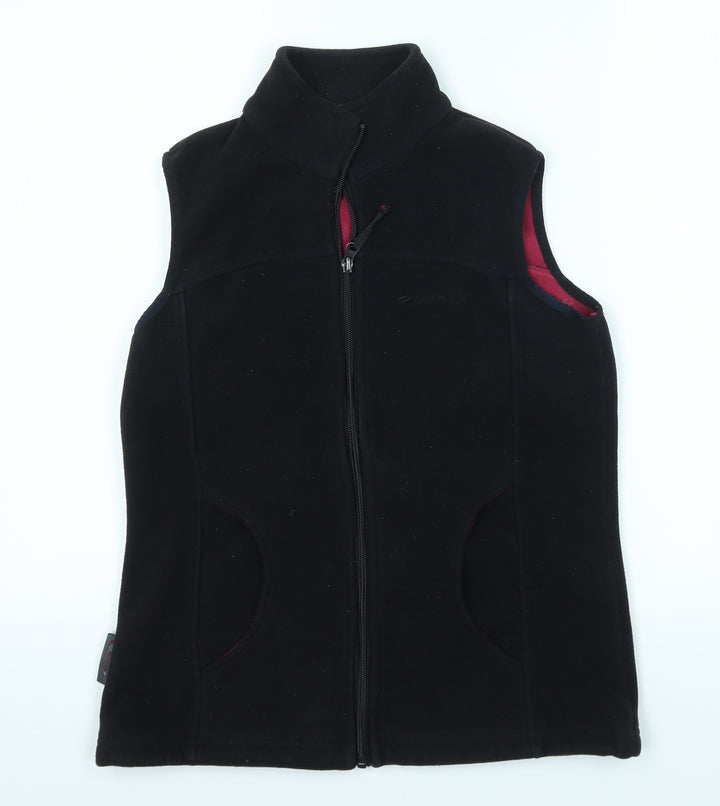 Mountain Life Womens Black   Full Zip Jumper Size 8