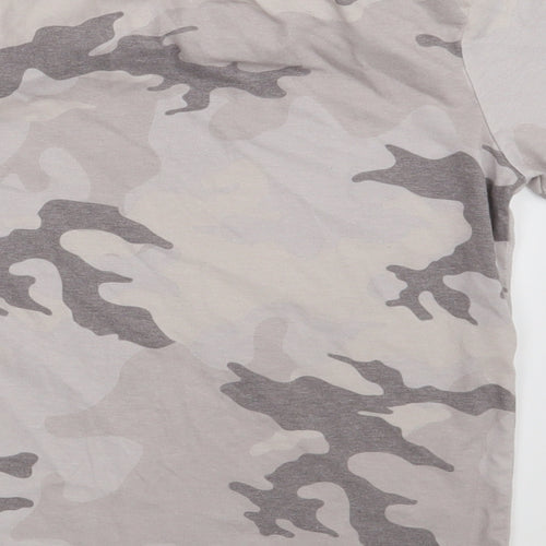George Boys Beige Camouflage  Basic T-Shirt Size 7-8 Years