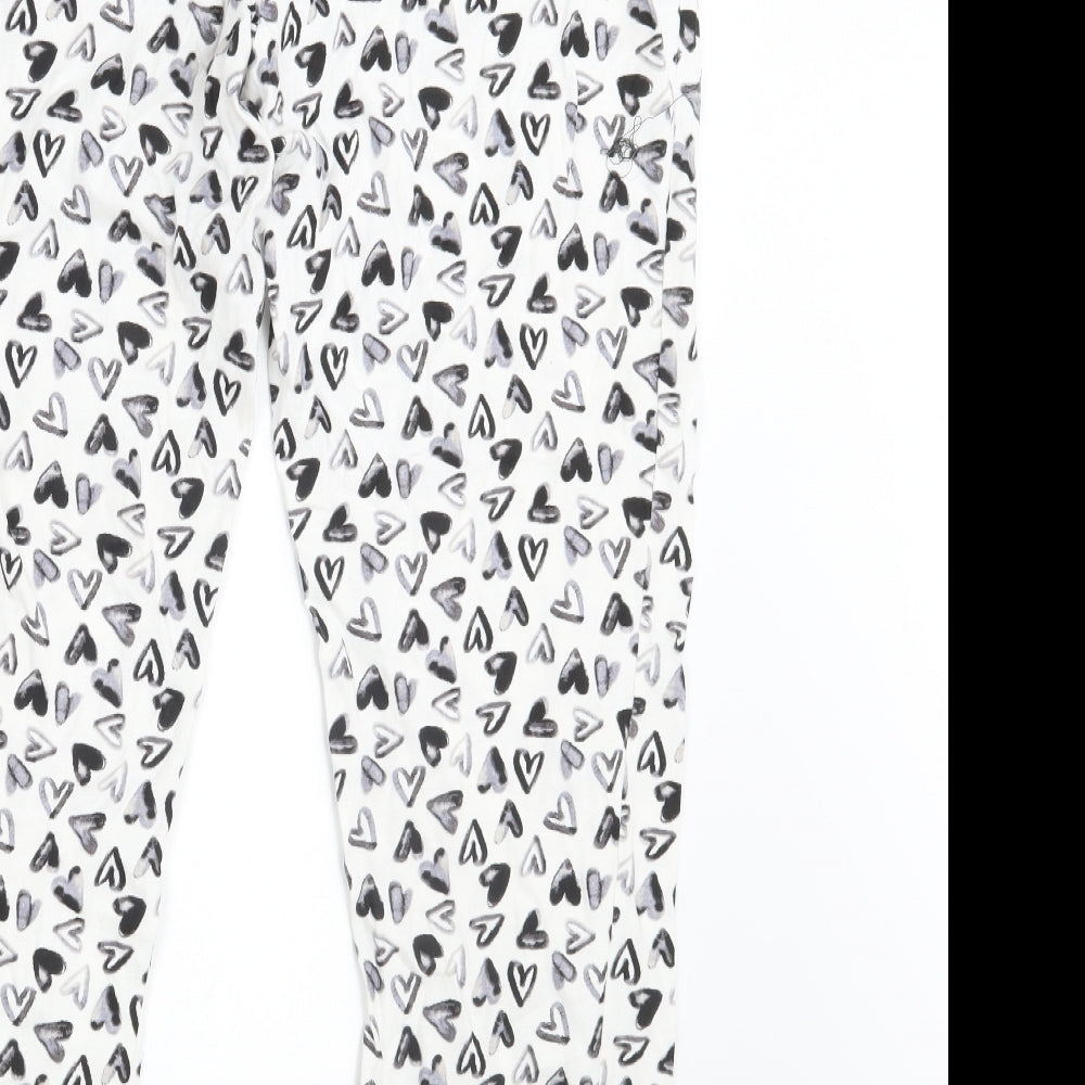 NEXT Womens White   Sweatpants Trousers Size M L28 in