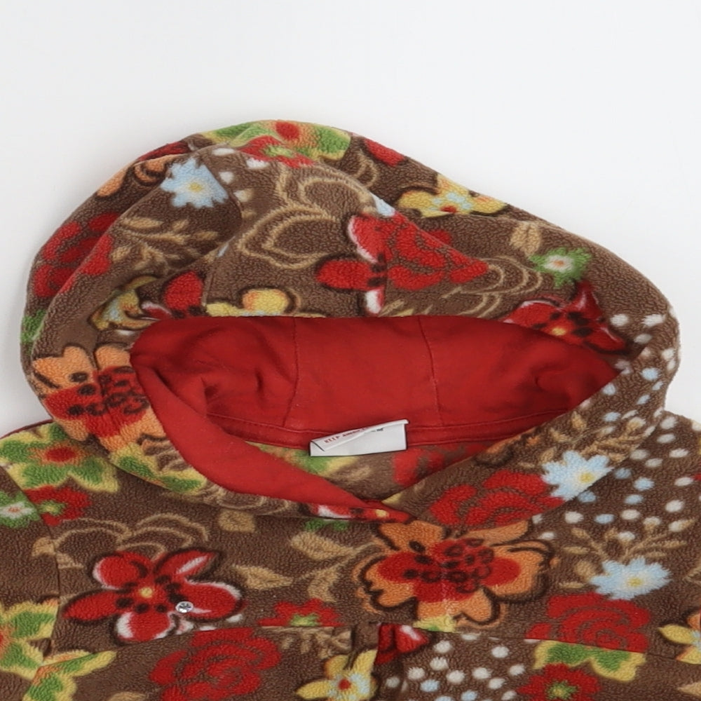 NEXT Girls Brown Floral  Pullover Jumper Size 18-24 Months