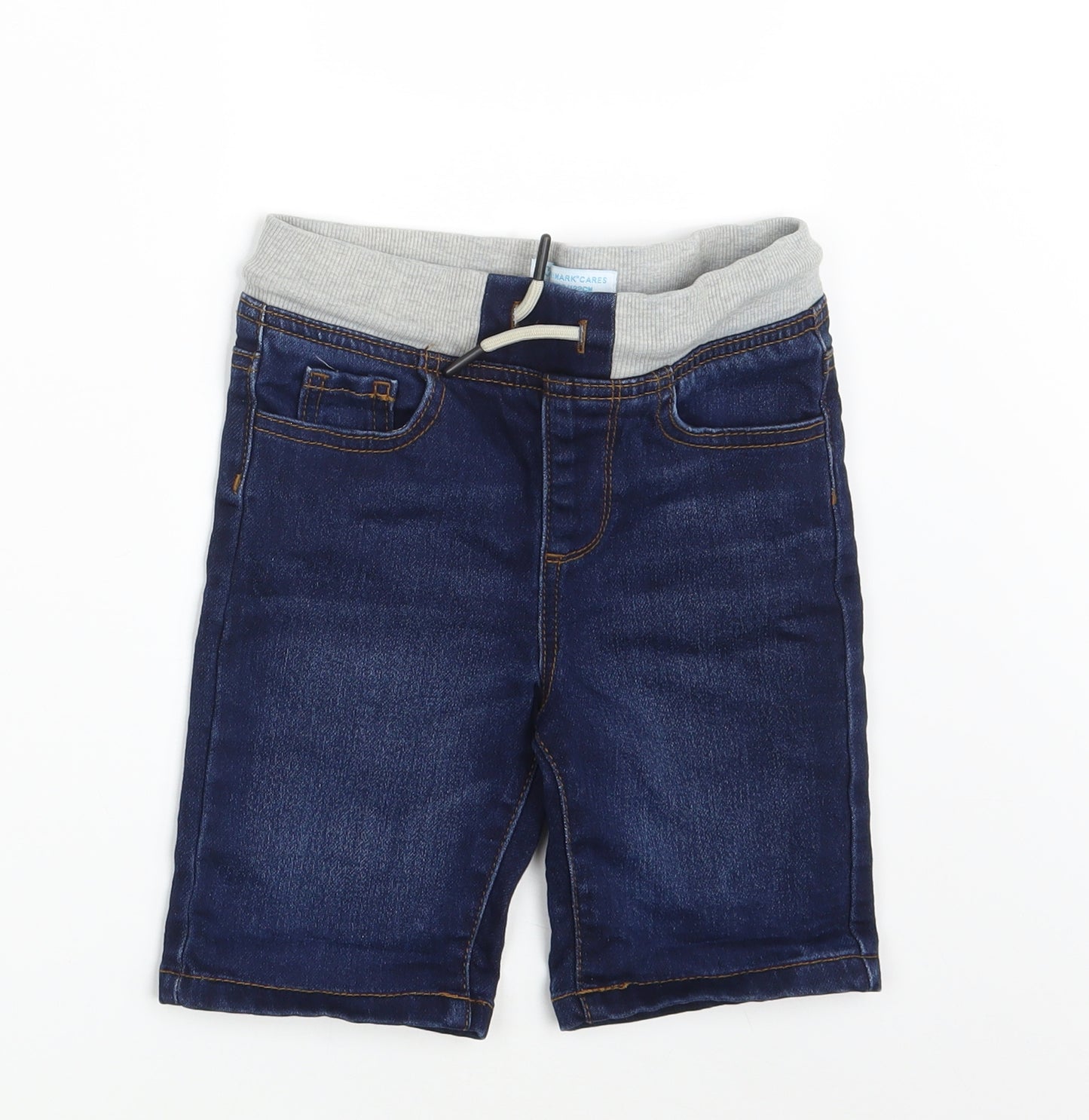 Primark Girls Blue  Denim Chino Shorts Size 6-7 Years