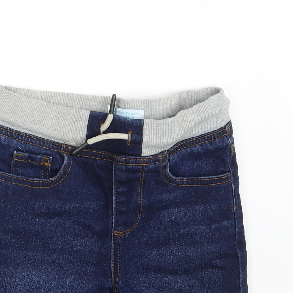 Primark Girls Blue  Denim Chino Shorts Size 6-7 Years