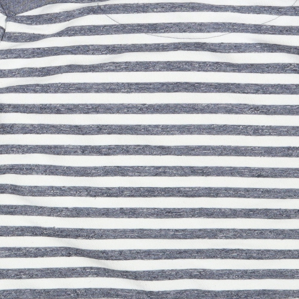 Rebel Boys White Striped  Pullover Sweatshirt Size 6-7 Years