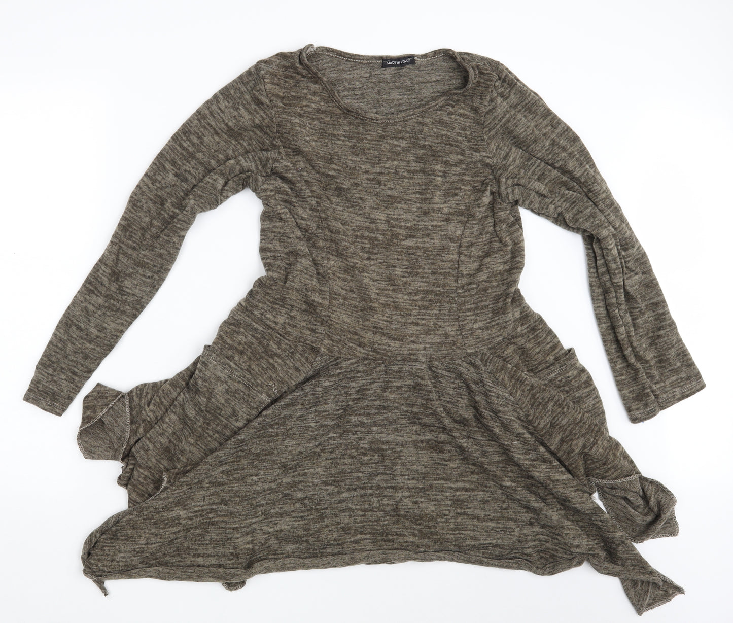 Made in Italy Womens Brown   T-Shirt Dress  One Size