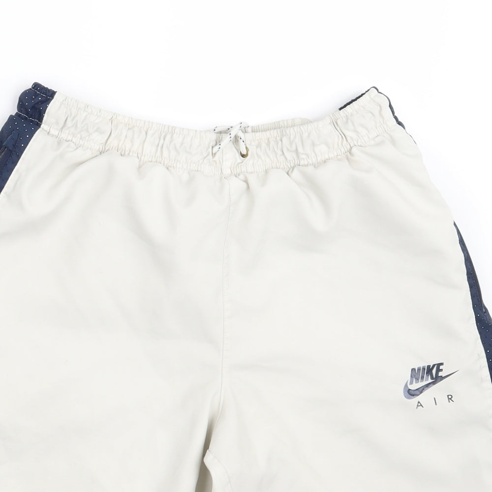 Nike Mens White   Sweat Shorts Size S