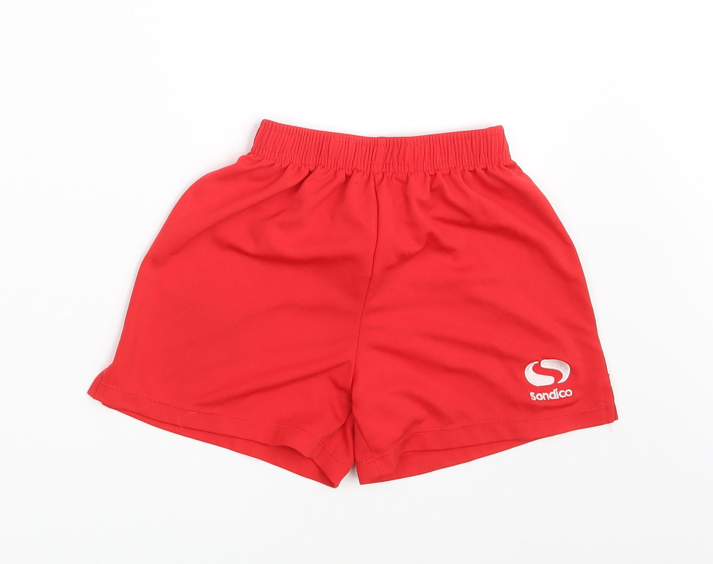 Sondico Girls Red   Sweat Shorts Size 5-6 Years - Waist 18in; Inside  leg 3in