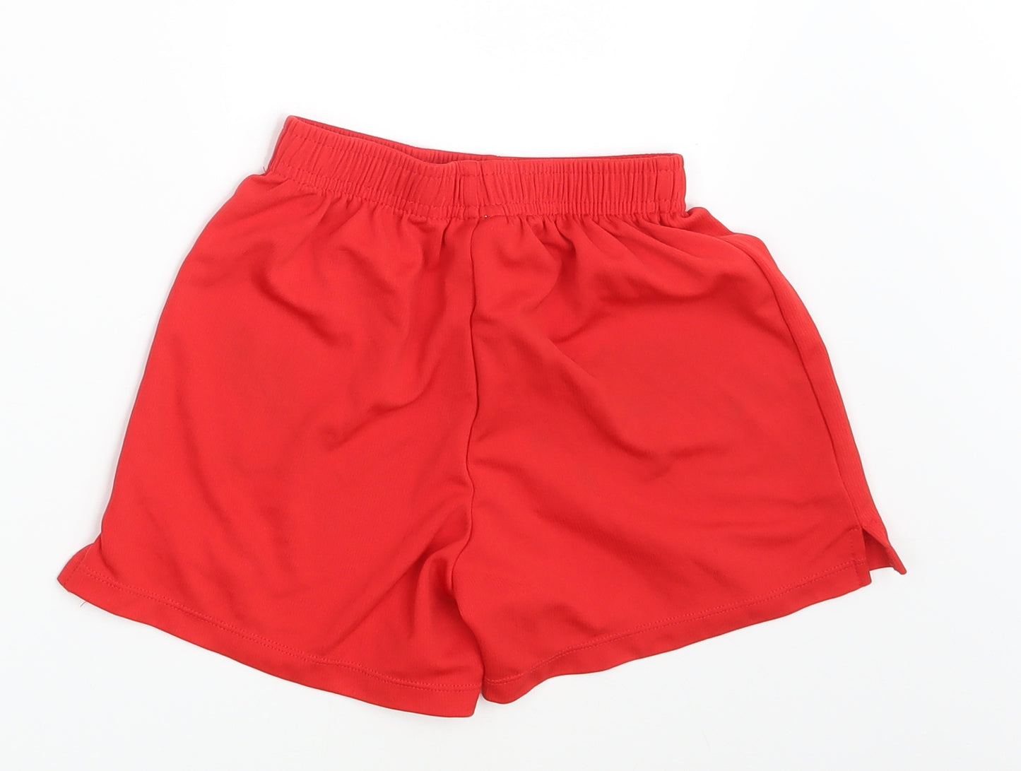Sondico Girls Red   Sweat Shorts Size 5-6 Years - Waist 18in; Inside  leg 3in