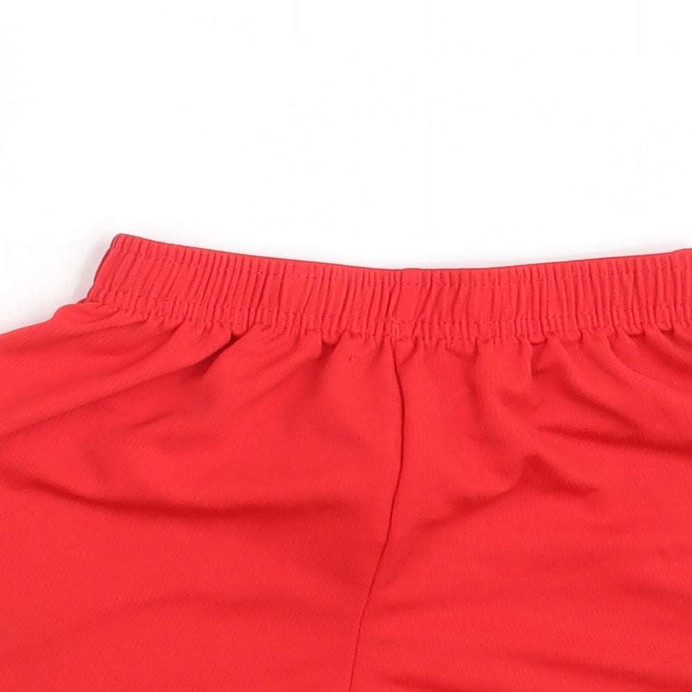 Sondico Girls Red   Sweat Shorts Size 5-6 Years - Waist 18in; Inside  leg 3in