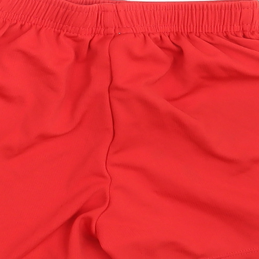 Sondico Girls Red   Sweat Shorts Size 5-6 Years - Waist 18in; Inside  leg 3in