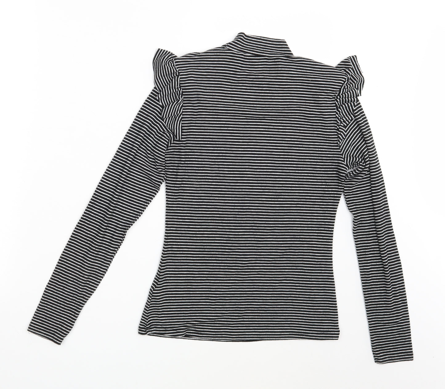 Primark Womens Black Striped  Pullover Sweatshirt Size 8