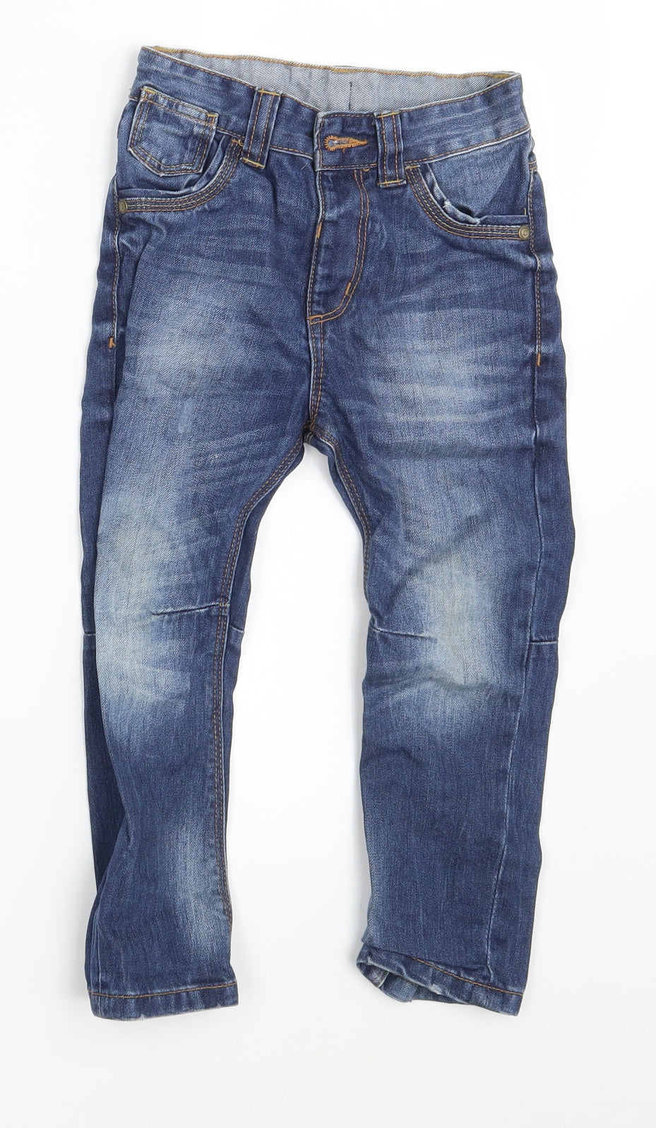 George Boys Blue  Denim Tapered Jeans Size 2-3 Years - Inside Leg 14 Inches