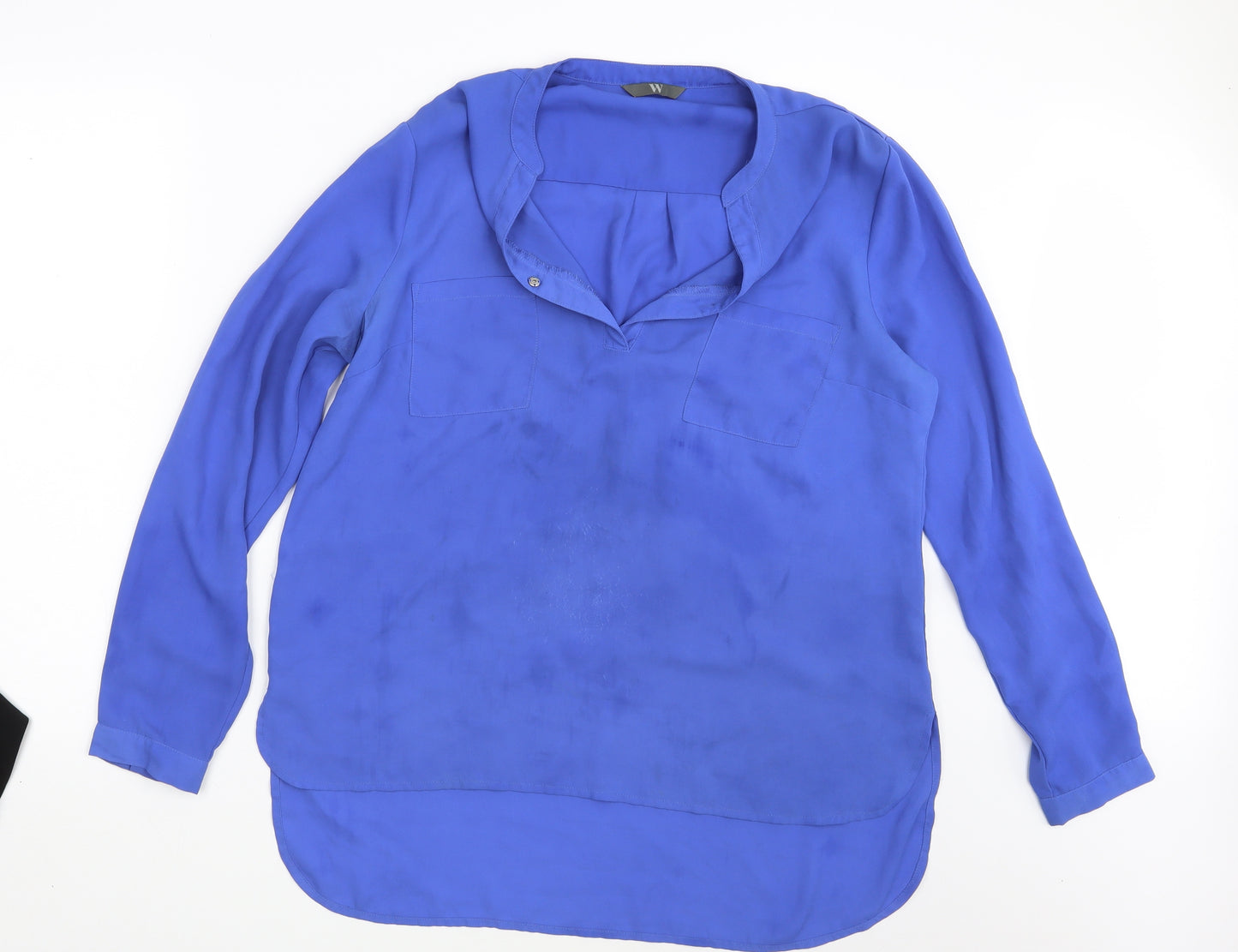 BHS Womens Blue   Basic Blouse Size 16