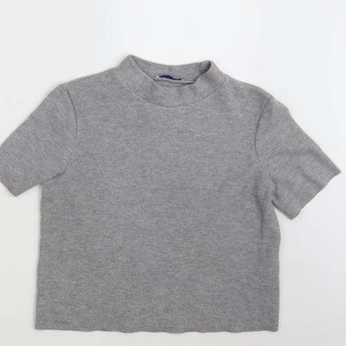 Zara Womens Grey   Pullover Jumper Size M