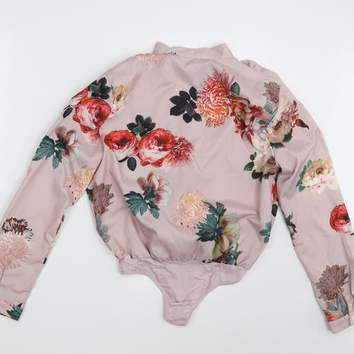 Cherry Koko Womens Pink Floral  Basic Blouse Size M
