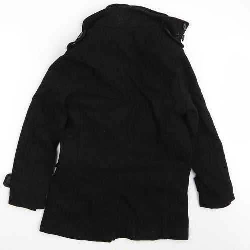 Cedar Wood State Womens Black   Overcoat Coat Size XS