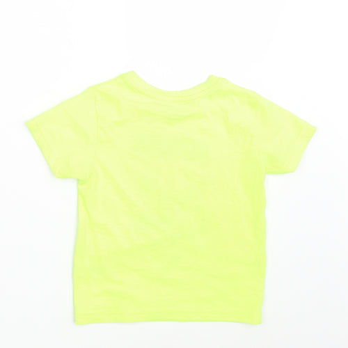 Primark Boys Yellow   Basic T-Shirt Size 2-3 Years