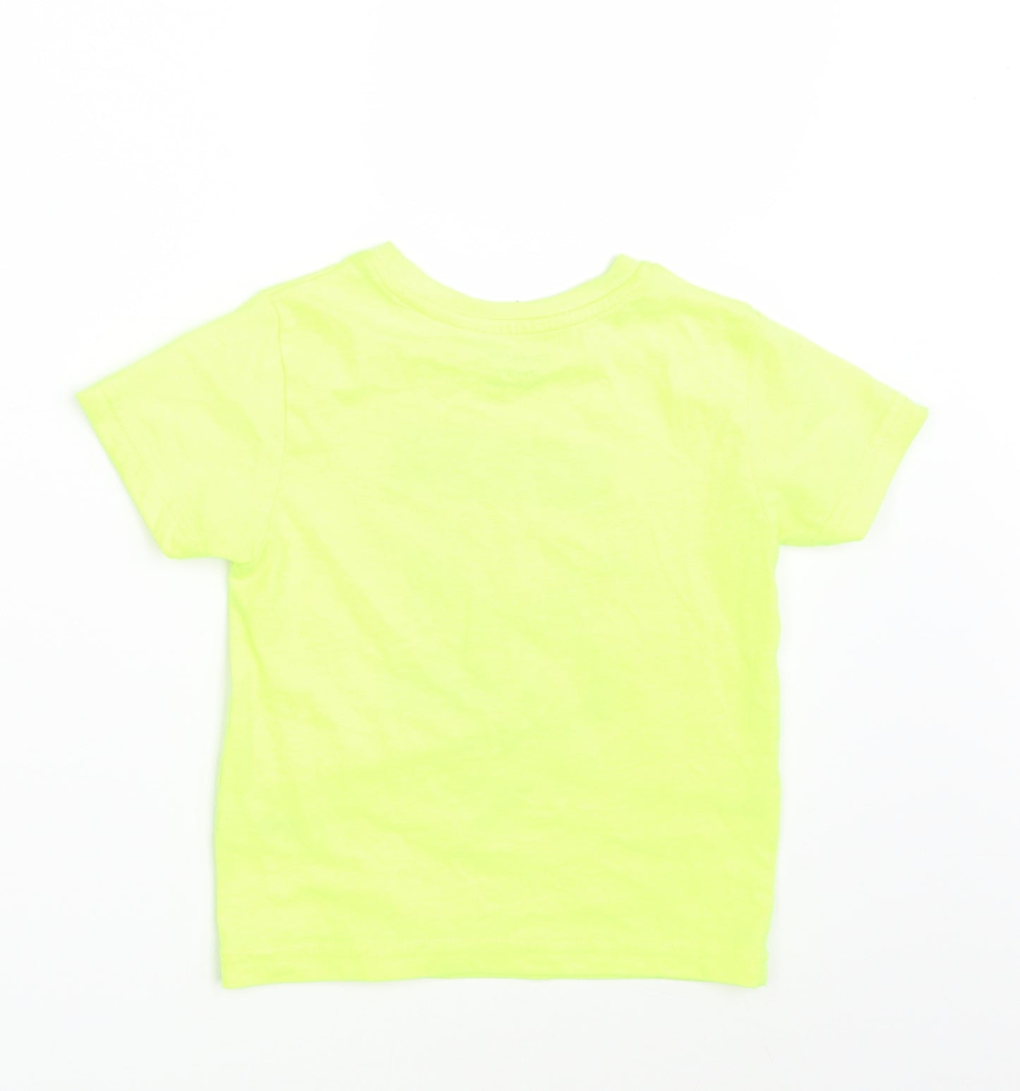 Primark Boys Yellow   Basic T-Shirt Size 2-3 Years
