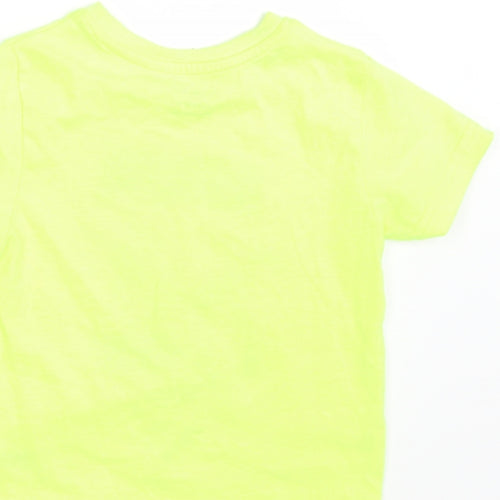 Primark Boys Yellow   Basic T-Shirt Size 2-3 Years