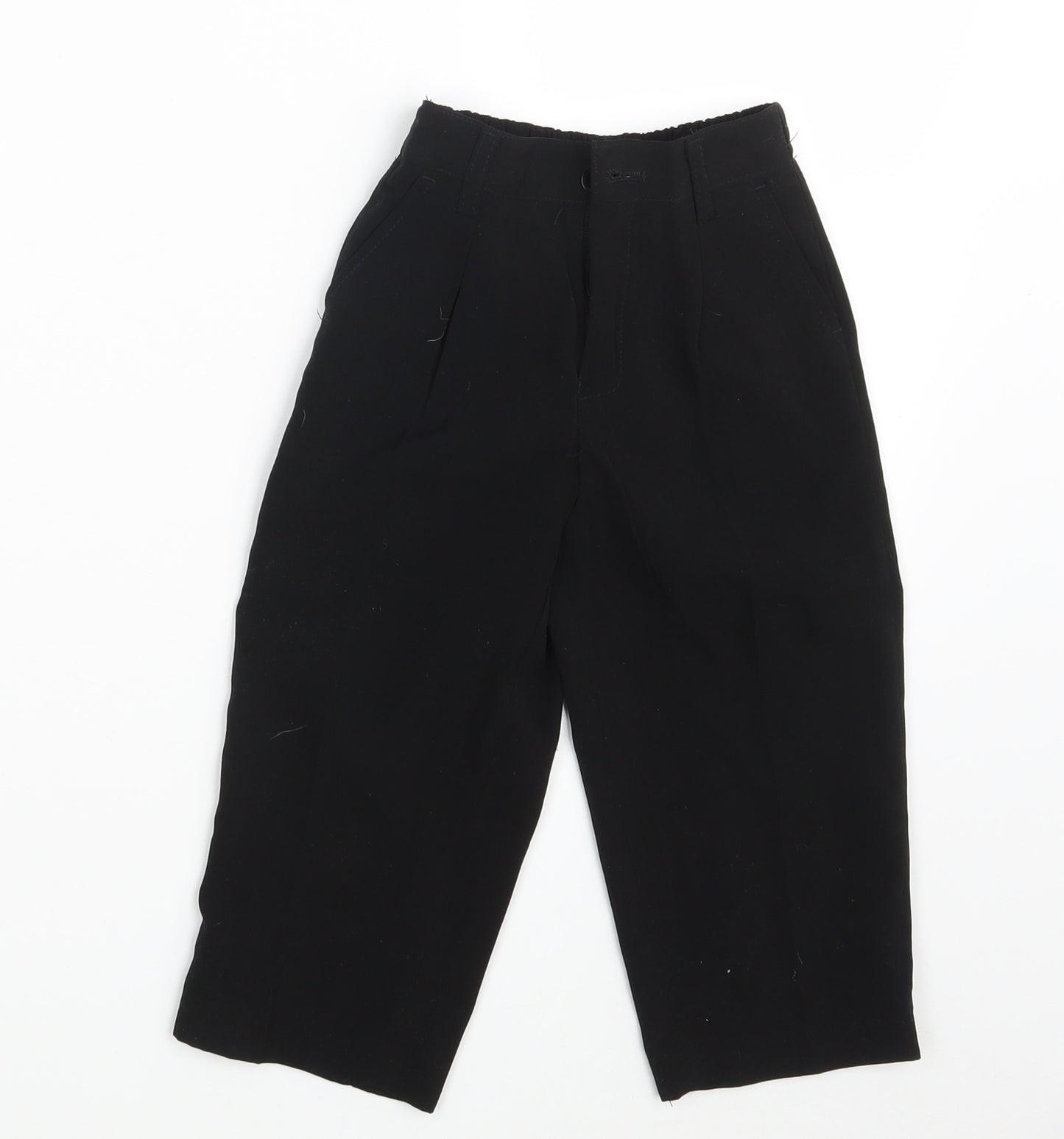 Ricardo Boys Black   Dress Pants Trousers One Size - Waist 16in; Inside  leg 13in