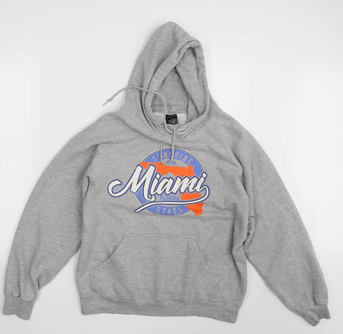 Point Sportswear Mens Grey   Pullover Hoodie Size M