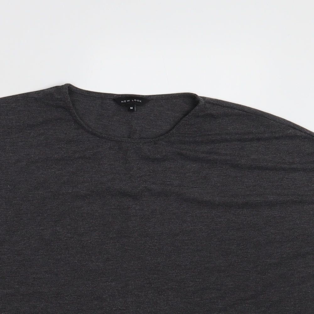 New Look Womens Grey   Basic T-Shirt Size 14