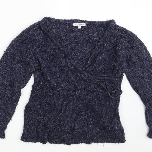 Tigertail Womens Blue   Pullover Jumper Size M