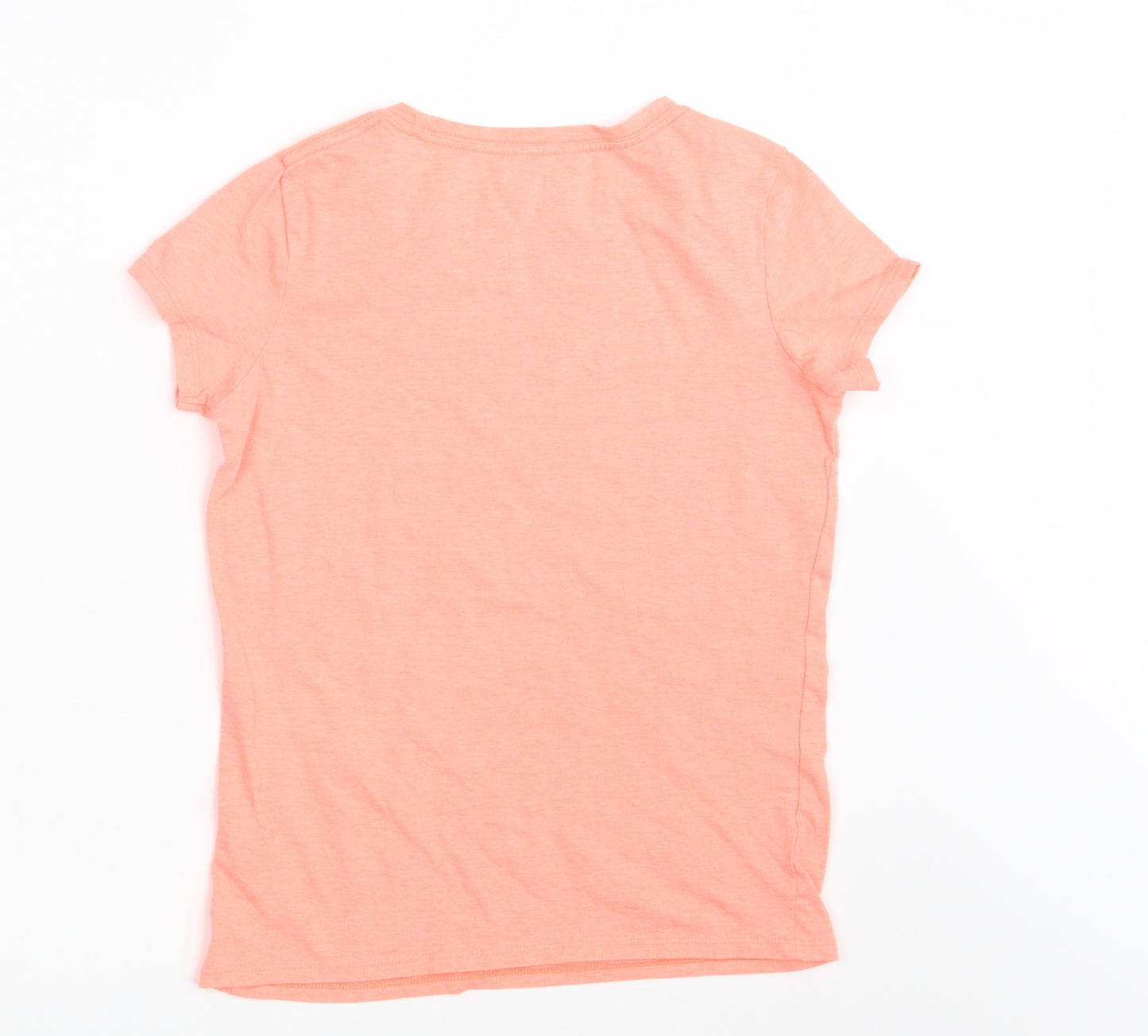 Cat & Jack Womens Orange   Basic T-Shirt Size 10