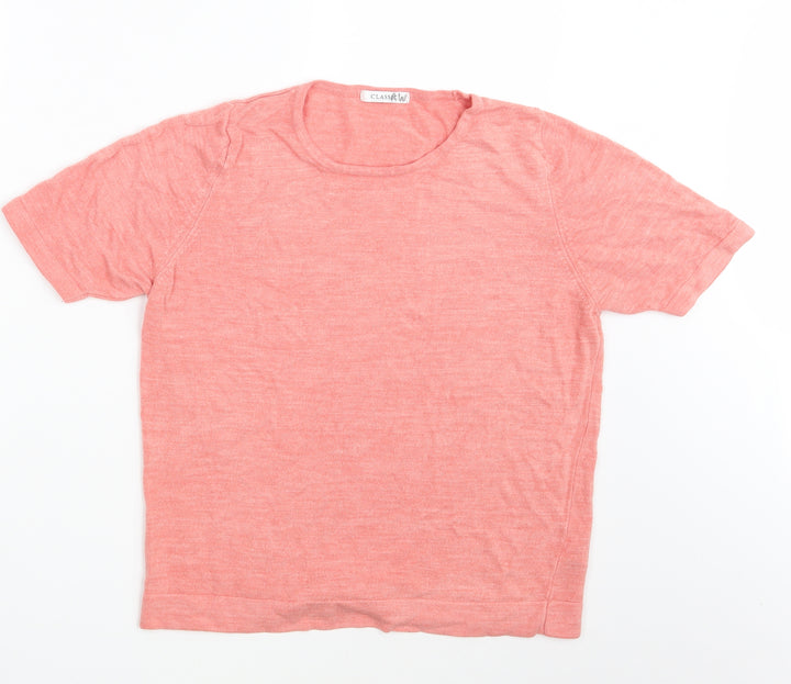 M&S Womens Pink Pullover Sweatshirt Size 16
