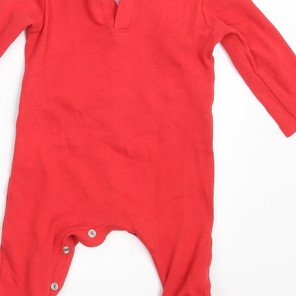 Pep & Co. Baby Red   Romper One-Piece Size 0-3 Months  - Inside Leg 7 Inches