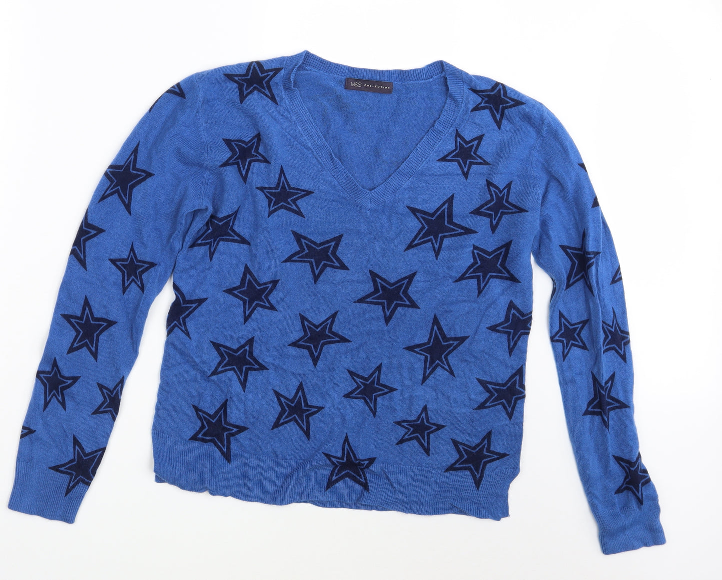 M&S Womens Blue   Pullover Sweatshirt Size 14