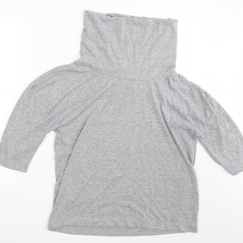 M&S Womens Grey   Pullover Sweatshirt Size 14
