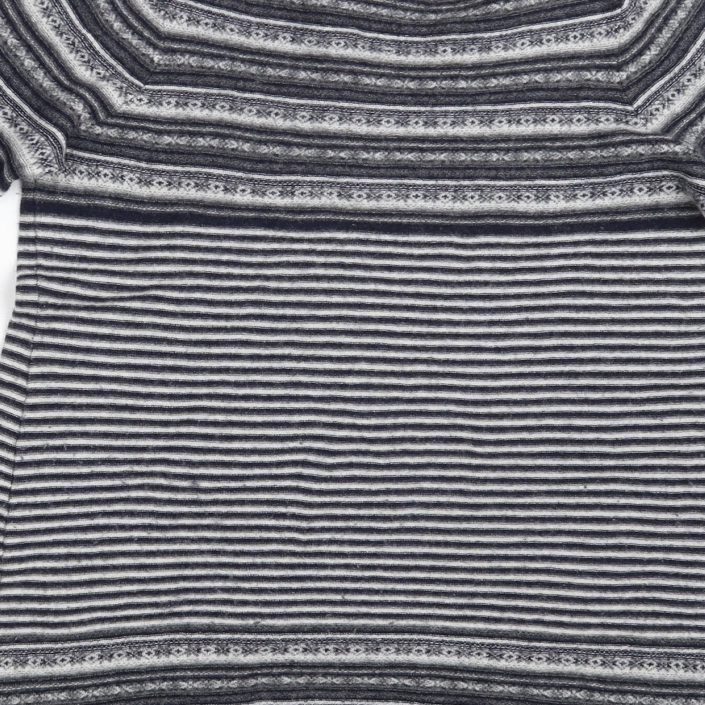Autograph Womens Blue Striped  Pullover Jumper Size 16