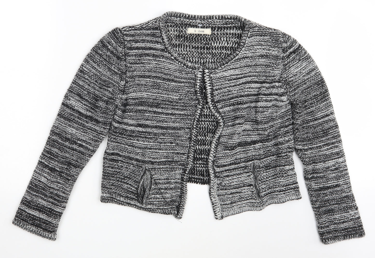 i-ZEN Womens Black   Cardigan Jumper One Size
