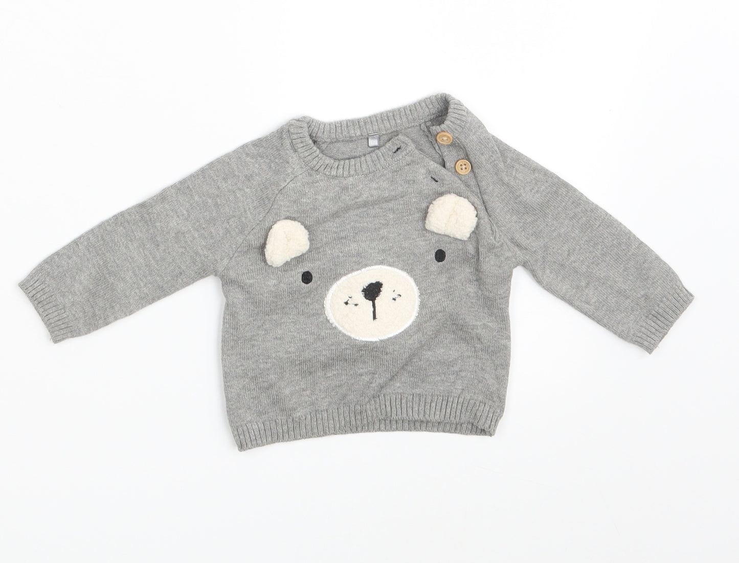 TU Baby Grey   Pullover Jumper Size 0-3 Months