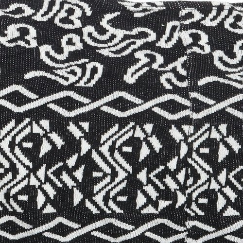 tOPSH Womens Black Argyle/Diamond  Pullover Jumper Size 8