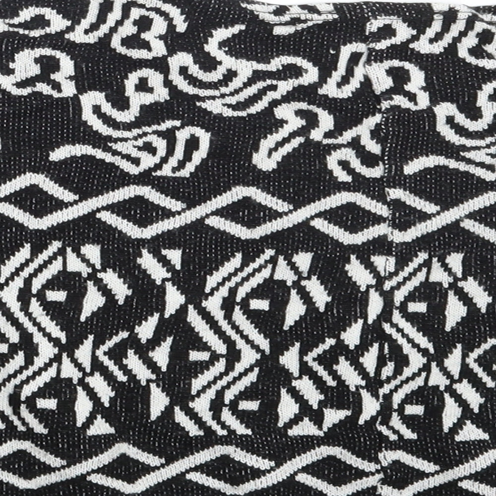 tOPSH Womens Black Argyle/Diamond  Pullover Jumper Size 8