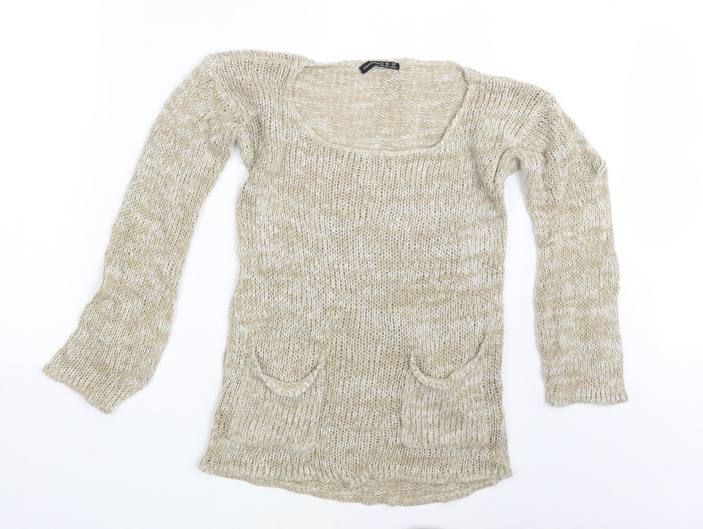 Atmosphere Womens Beige   Pullover Jumper Size 8