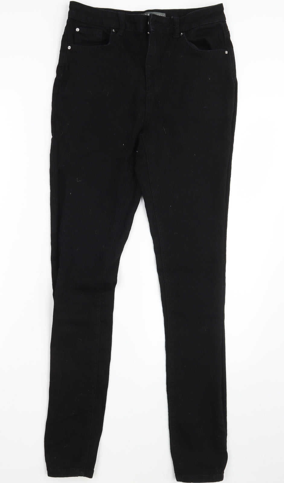 Primark Womens Black  Denim Skinny Jeans Size 12 L30 in