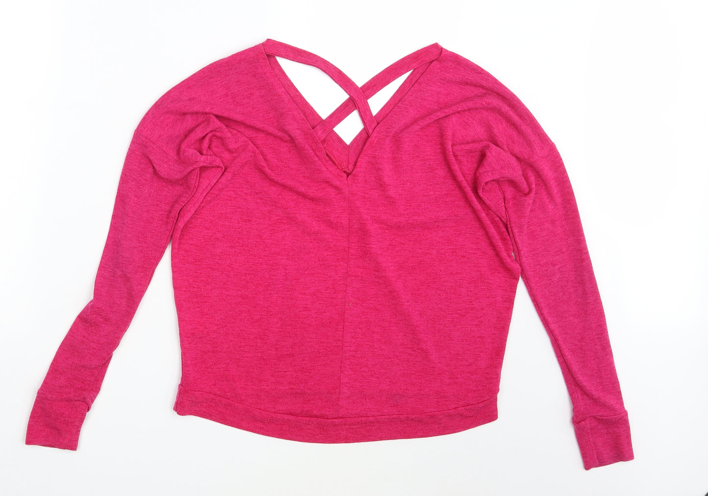 River Island Womens Pink   Pullover Sweatshirt Size 10