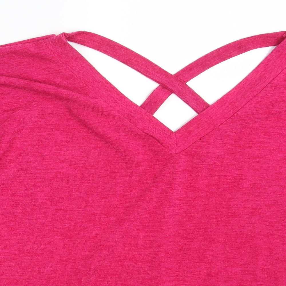 River Island Womens Pink   Pullover Sweatshirt Size 10