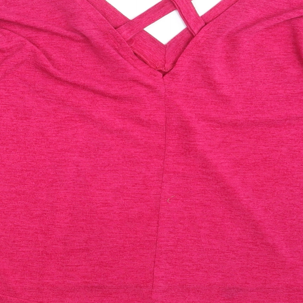 River Island Womens Pink   Pullover Sweatshirt Size 10
