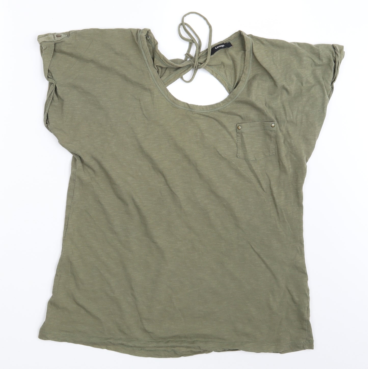 George Womens Green   Basic T-Shirt Size 18