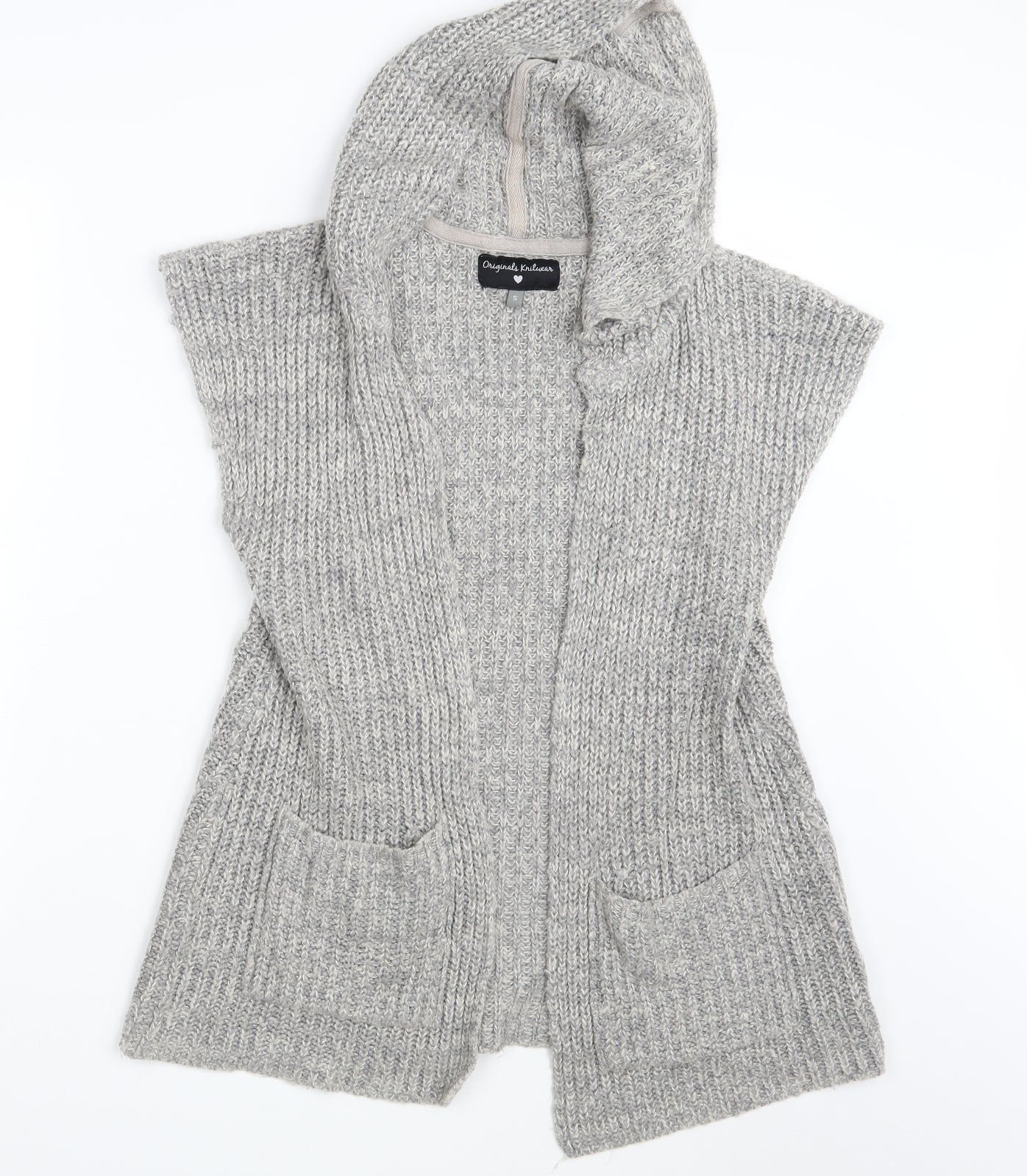 Grabal Alok Womens Grey   Wrap Jumper Size S